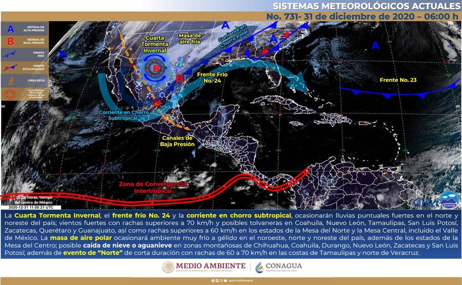 Habrá vientos en Quintana Roo