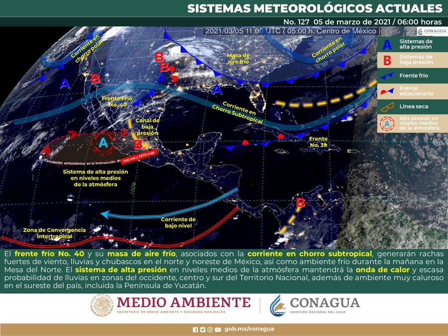 Continuará el ambiente muy caluroso en el sureste