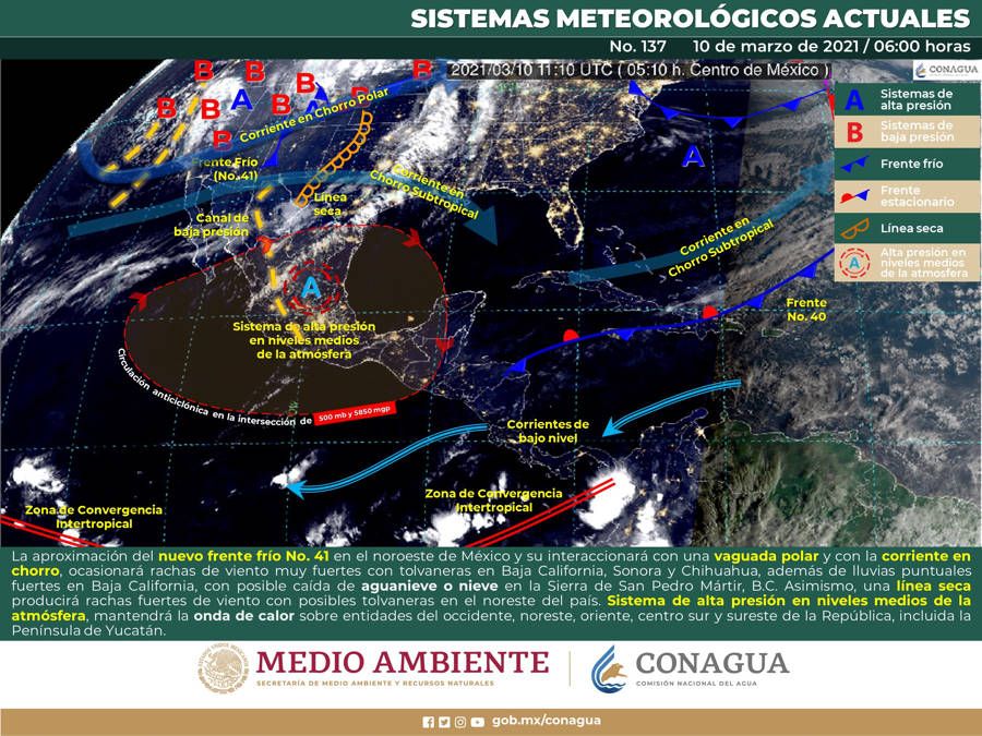 Ambiente caluroso en el sur del país