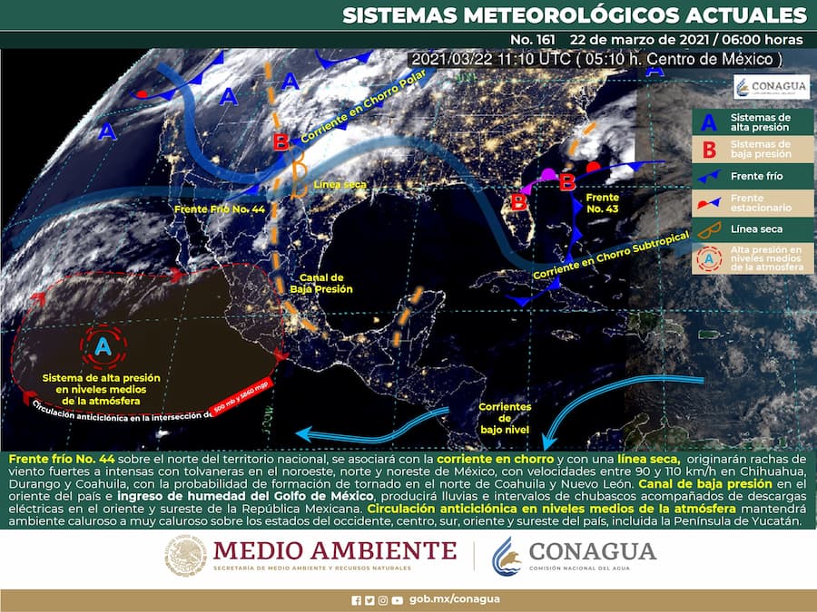 Hay probabilidad de lluvias en Quintana Roo