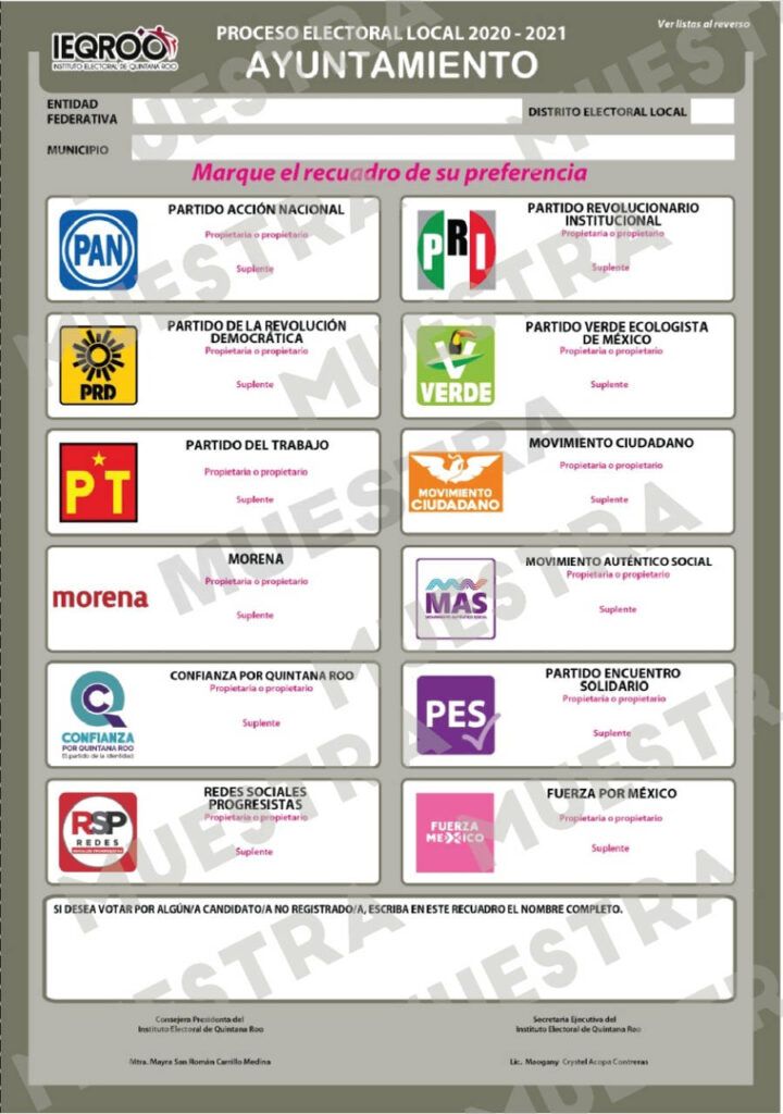 Aprueba IEQROO diseños definitivos de la documentación electoral