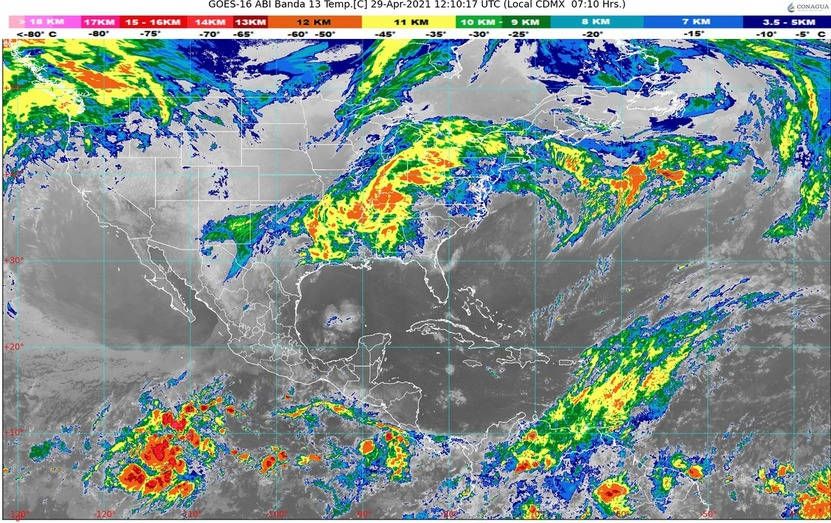 Ambiente caluroso en la Península de Yucatán