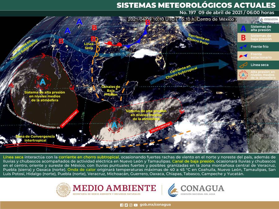 Se espera onda de calor en varias partes del país