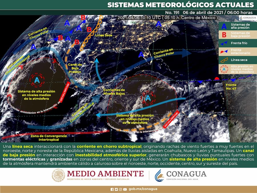 Habrá cielo parcialmente nublado en la mayor parte de la región