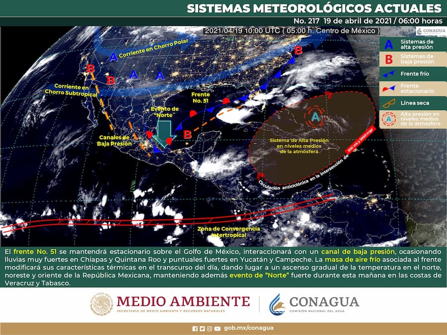 Se esperan lluvias muy fuertes en Quintana Roo