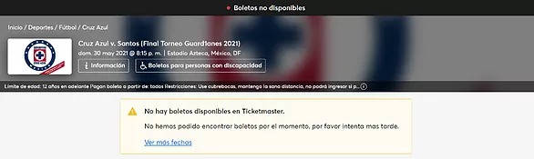 Denuncian reventa de boletos de la Final Cruz Azul vs Santos hasta en 40 mil pesos