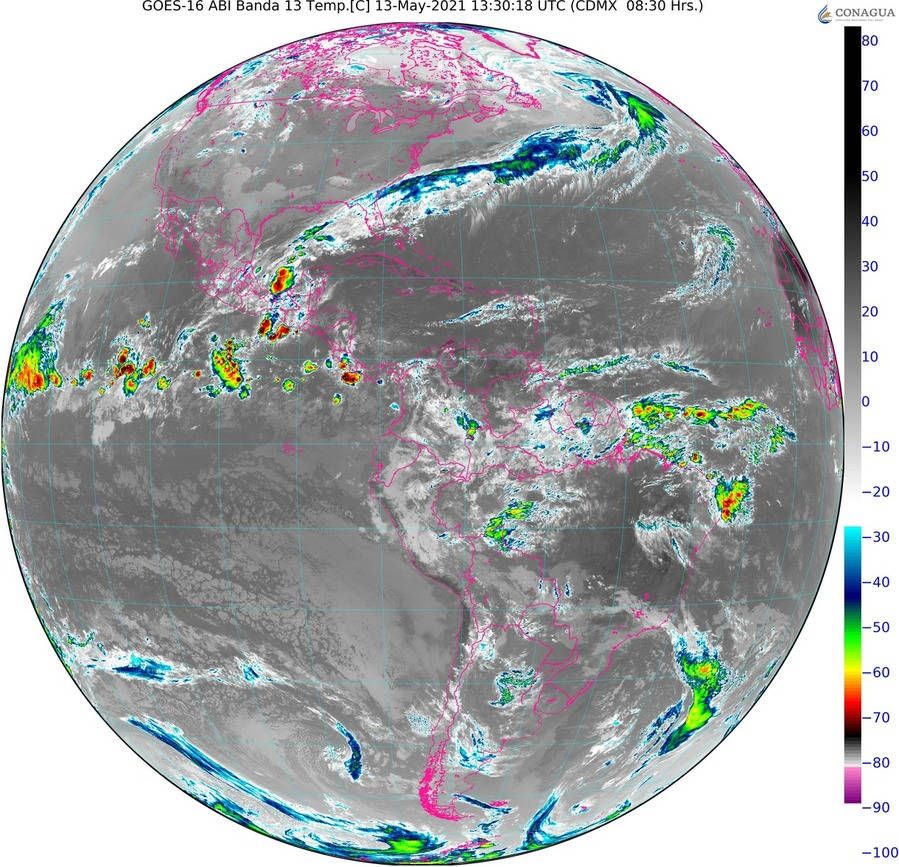 Se esperan lluvias intensan en el sur y sureste del país