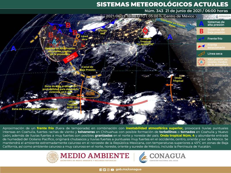 Ingresa frente frío fuera de temporada