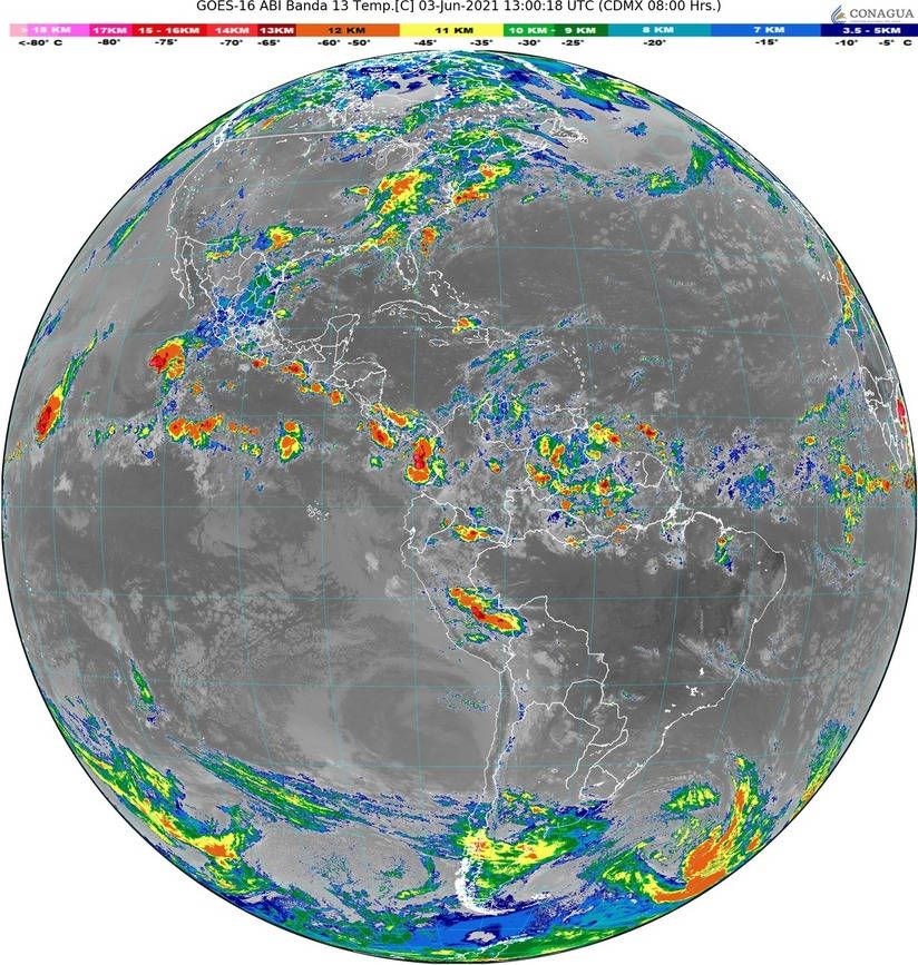 Continuarán las lluvias en territorio nacional