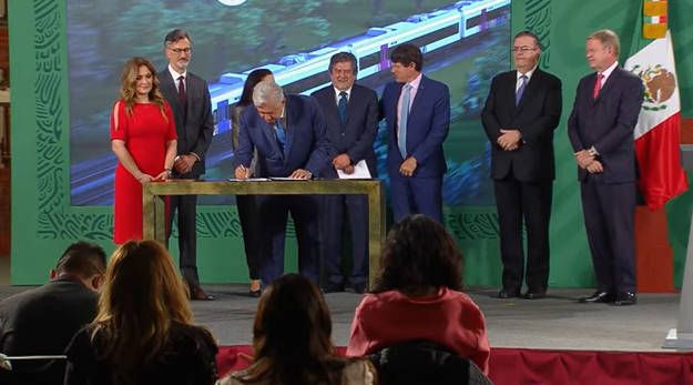 Firman contrato para fabricar vagones de Tren Maya en México