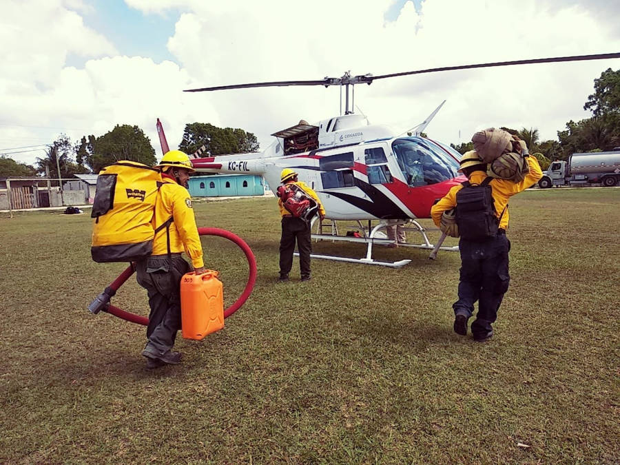 Hay 18 incendios forestales activos en el país, uno en Bacalar