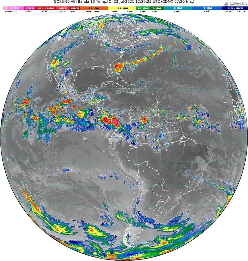 Onda tropical 14 generará lluvias en el sur del país