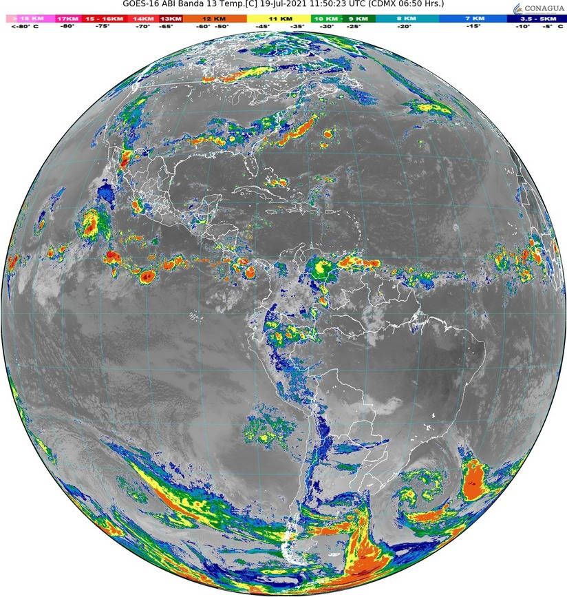 Lluvias fuertes y chubascos en Quintana Roo