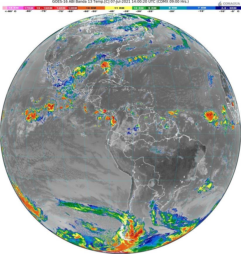 Lluvias aisladas en Quintana Roo