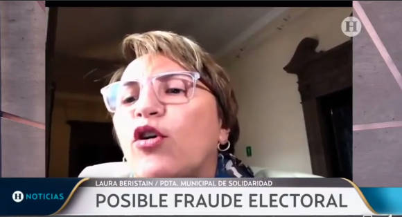 Asegura Laura Beristain que revertirán fraude electoral en Solidaridad