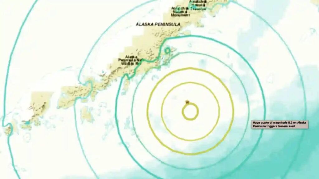 Se registra sismo frente a las costas de Alaska