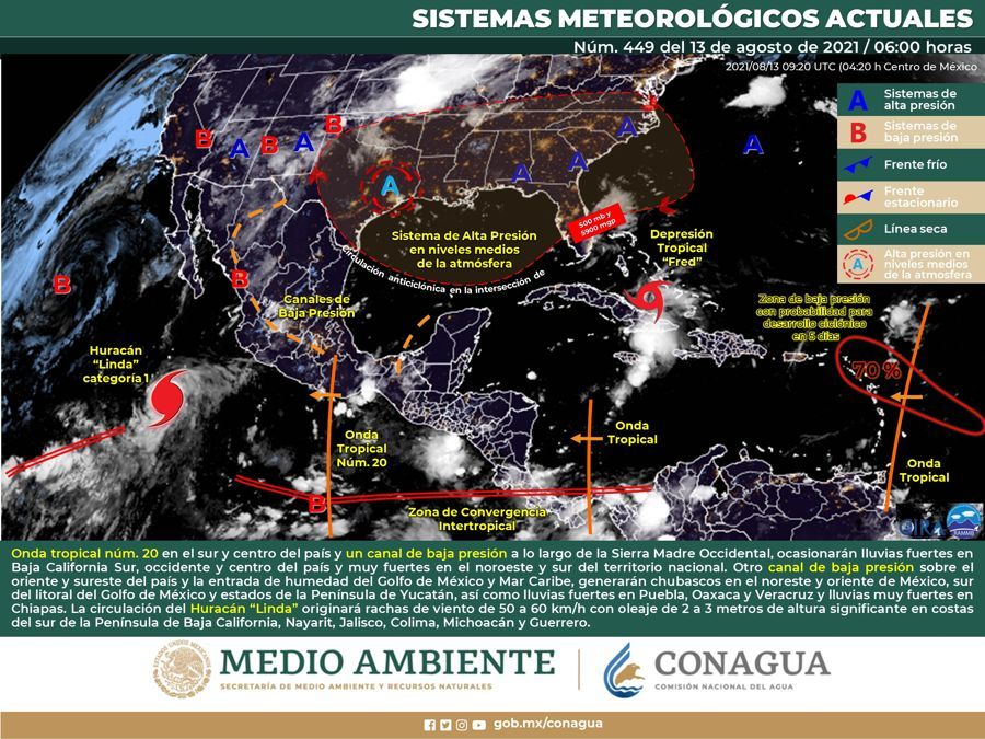 Viernes caluroso en la Península de Yucatán