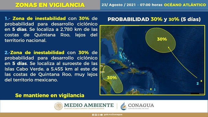 Se forma la tormenta tropical Marty en el Pacífico