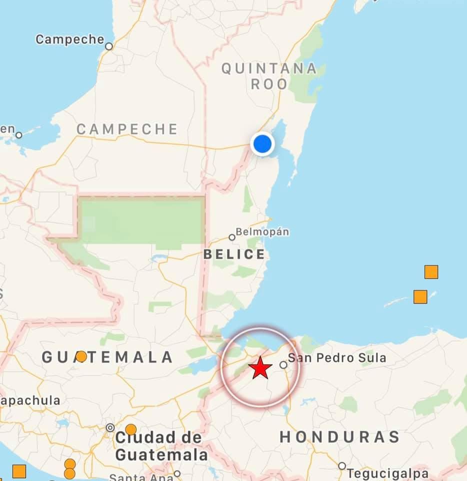 Se registra sismo en Honduras