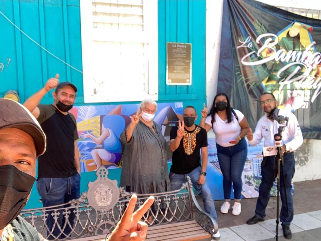 Activan el cuarto mural con realidad aumentada en el Barrio de la Huaca, Veracruz