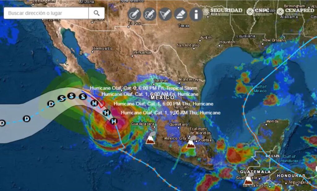 Se fortalece Olaf a huracán categoría 1