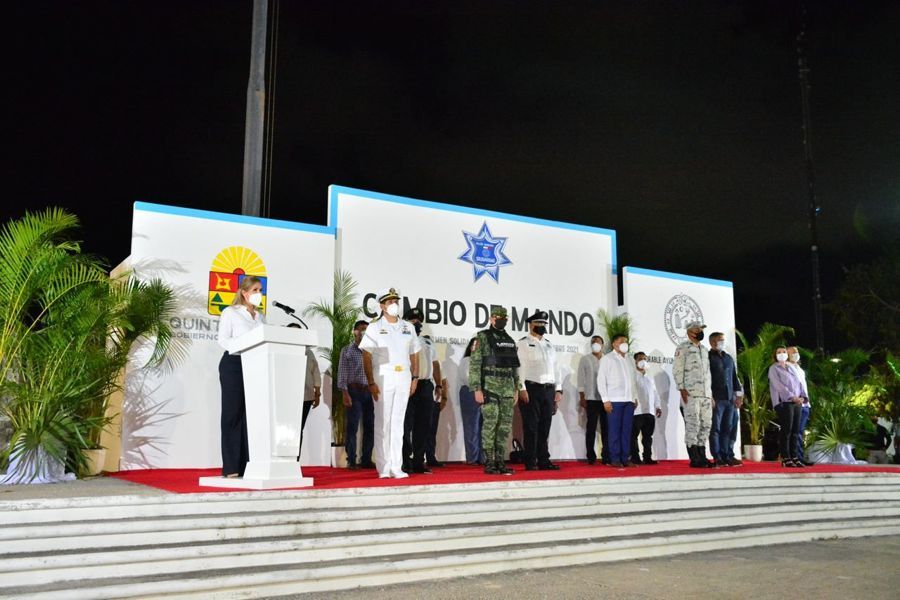 Realizan ceremonia de cambio de mando en Solidaridad