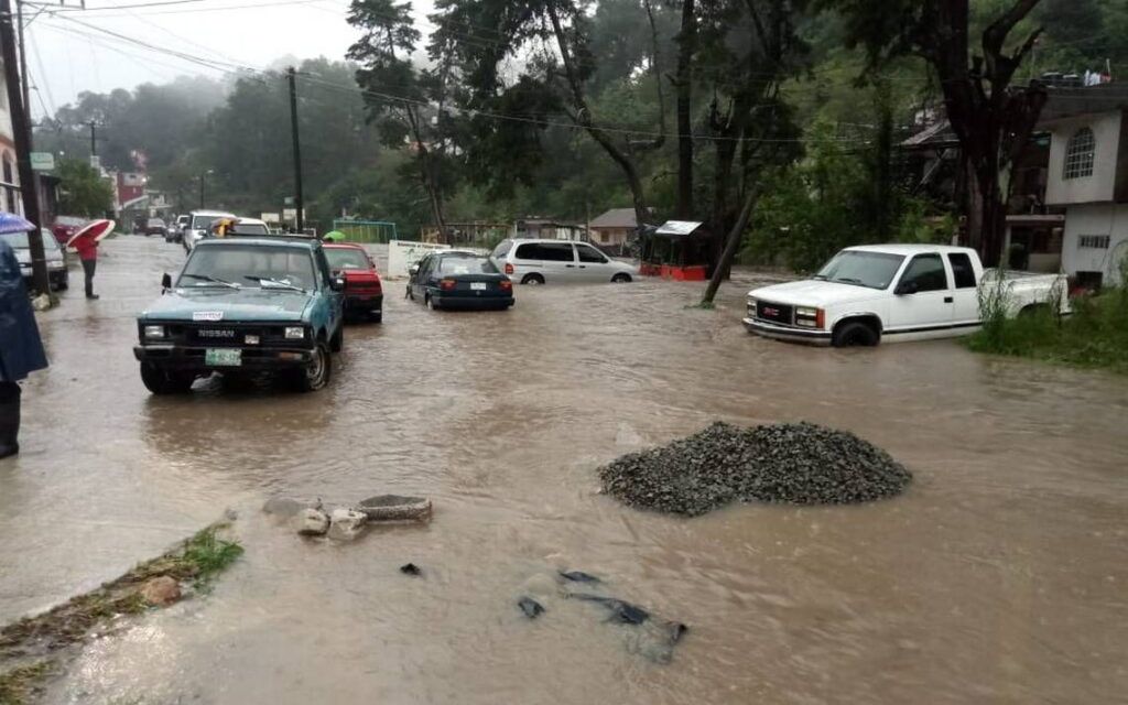 Cuantiosos daños por lluvias en Hidalgo