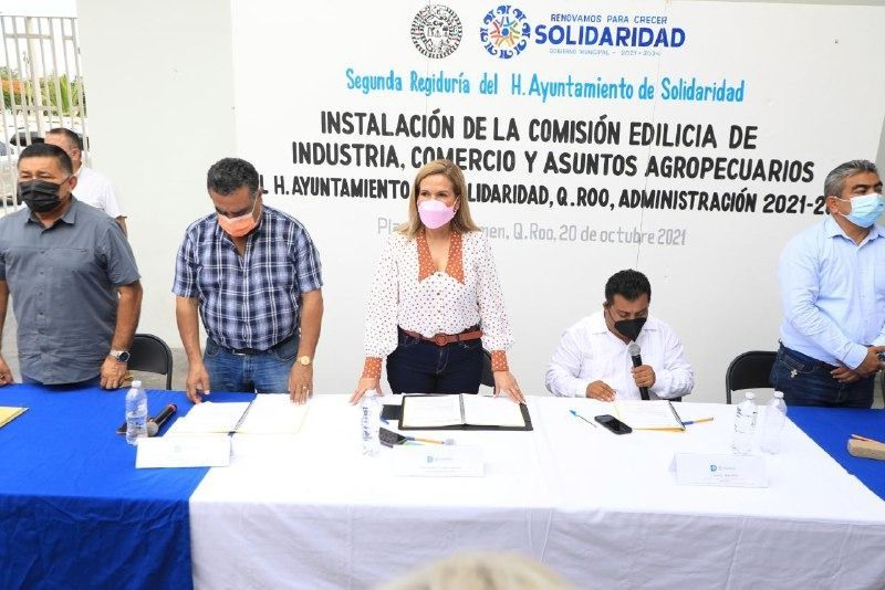 Instalan comisión de comercio en Solidaridad