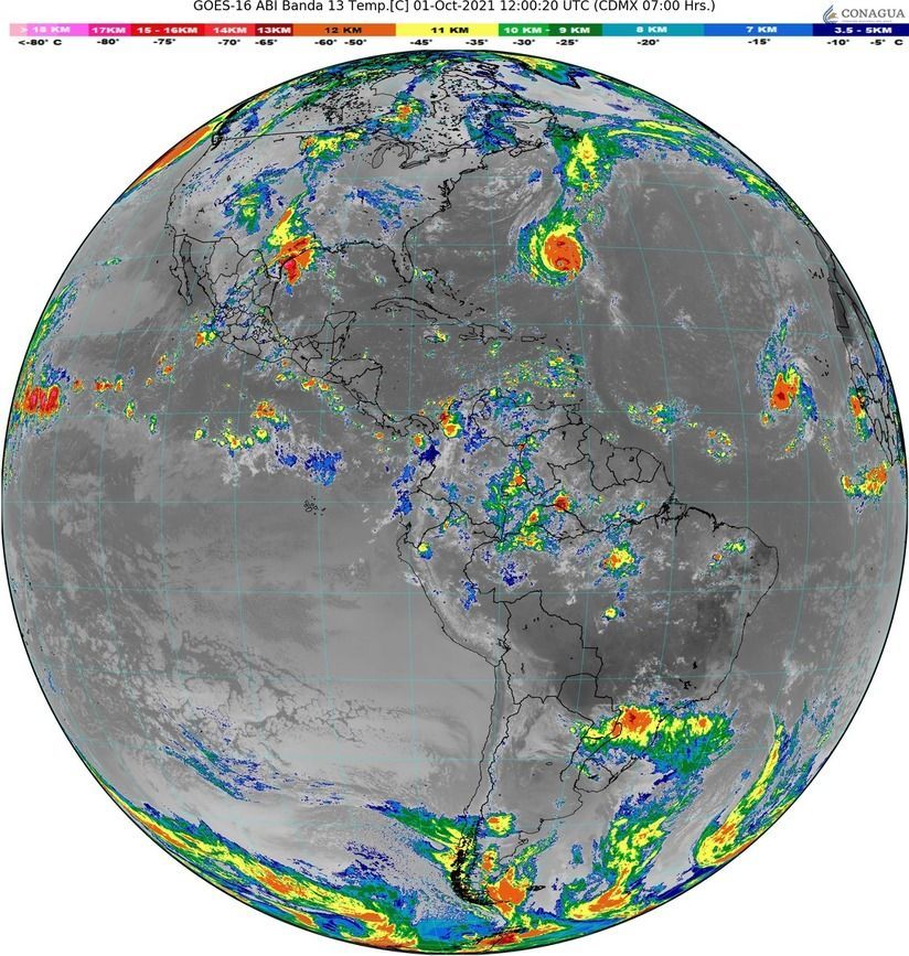 Probabilidad de lluvias para el sur de México este viernes