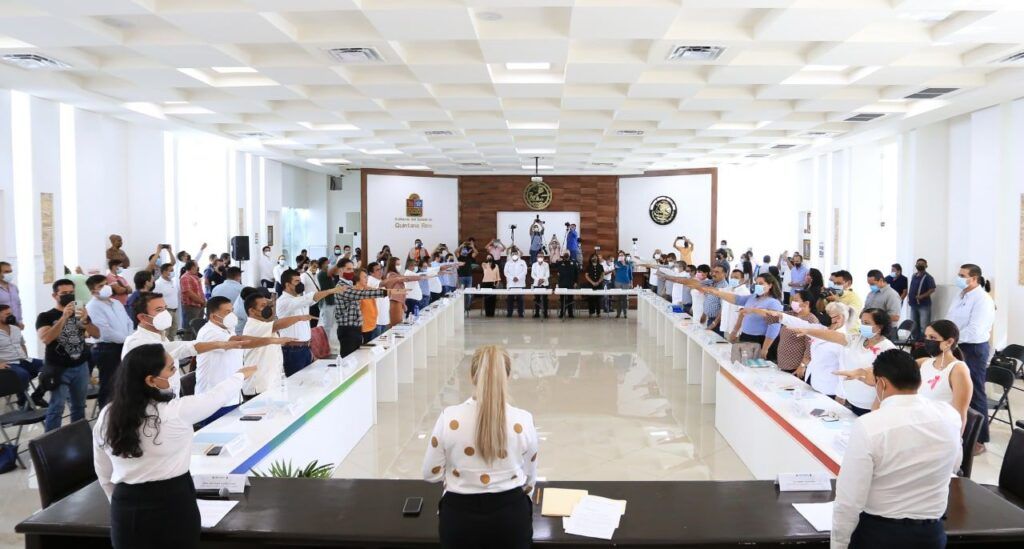 Toma de protesta del Coplademun en Solidaridad