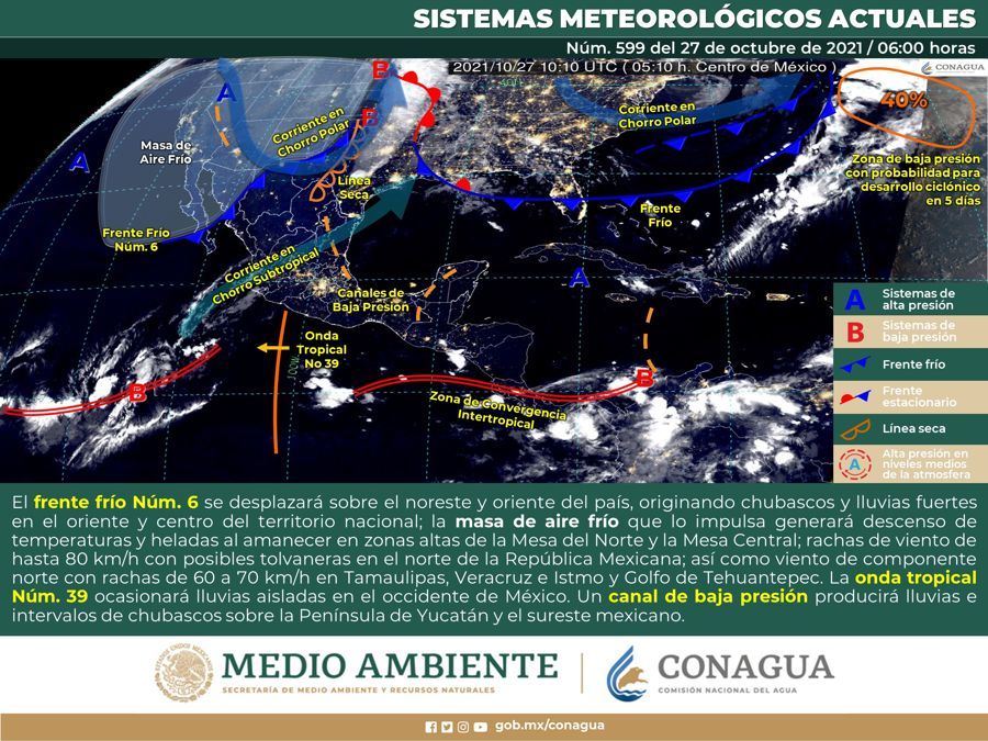 Ambiente templado por la mañana esta Península de Yucatán