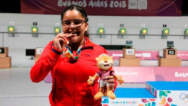 Andrea Victoria Ibarra Miranda, promesa del tiro deportivo