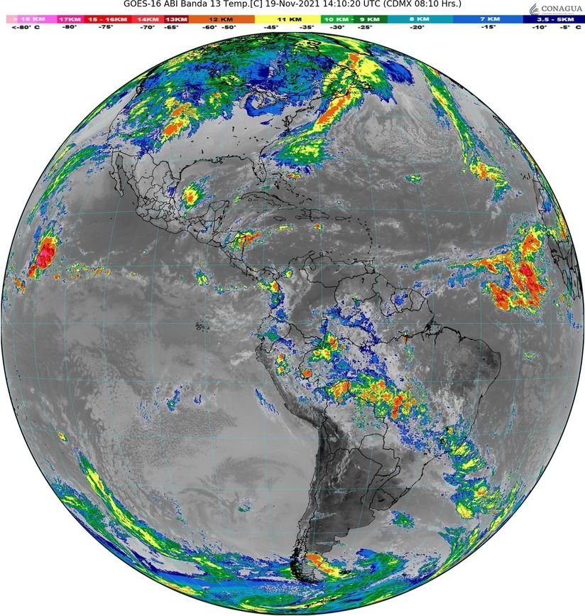 Continuarán las lluvias fuertes en la Península de Yucatán