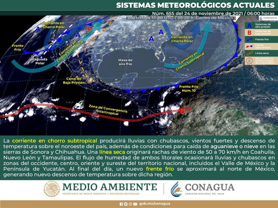 Lluvias y chubascos en la Península este miércoles