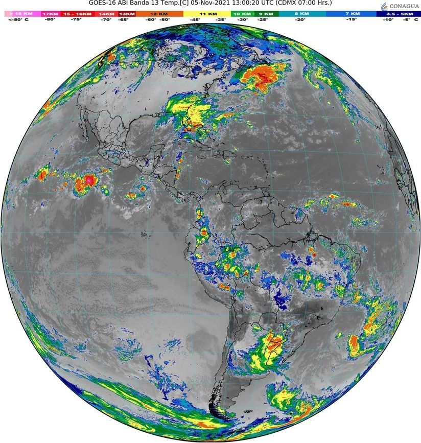 Continuarán las lluvias en la Península de Yucatán