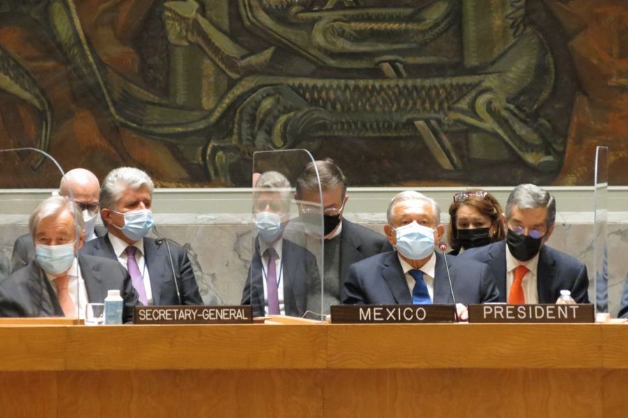 Discurso de AMLO en el Consejo de Seguridad de la ONU