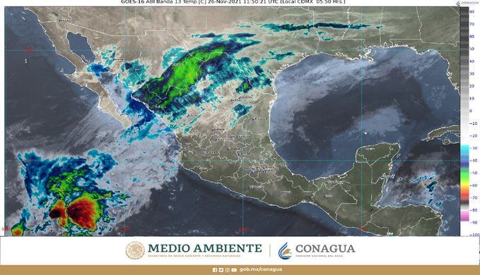 Frente frío N° 11 ocasionará lluvias en la Península de Yucatán