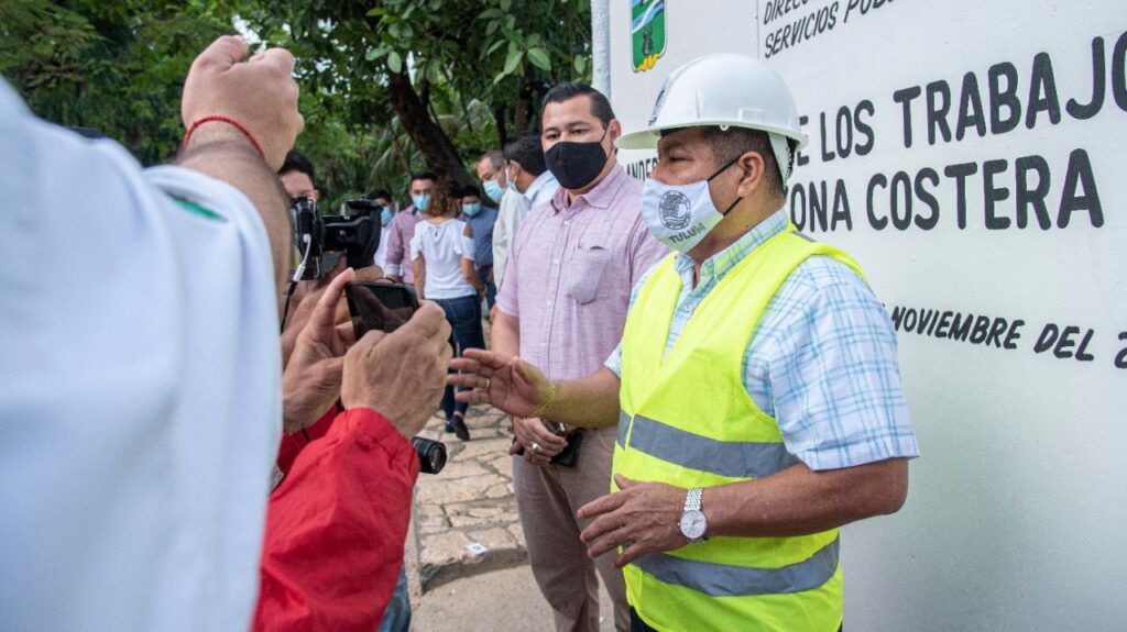 Inician rehabilitación de zona costera de Tulum