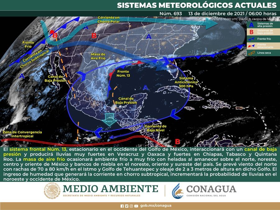 Se espera lluvias fuertes para Quintana Roo este lunes