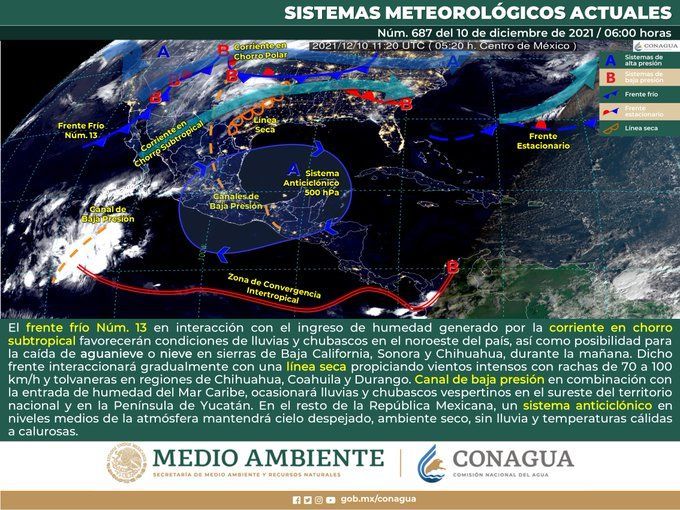 Chubascos vespertinos este viernes en la Península de Yucatán