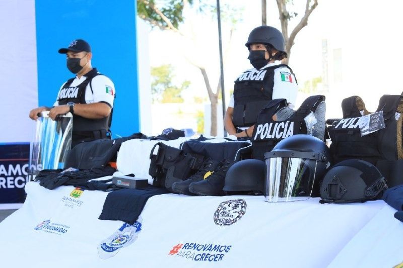 Refuerzan con equipo a la policía de Solidaridad