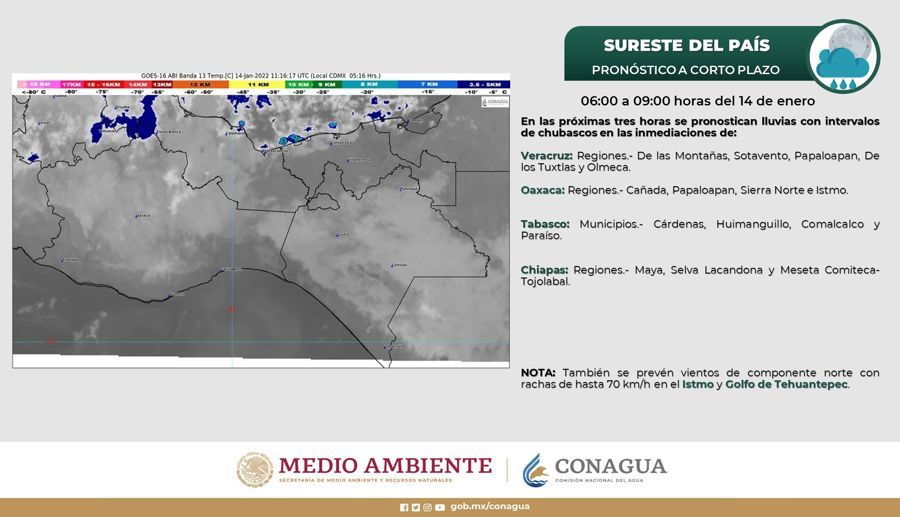 Habrá lluvias este viernes en Quintana Roo