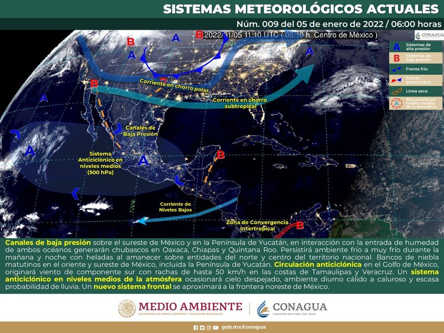 Se esperan chubascos en Quintana Roo