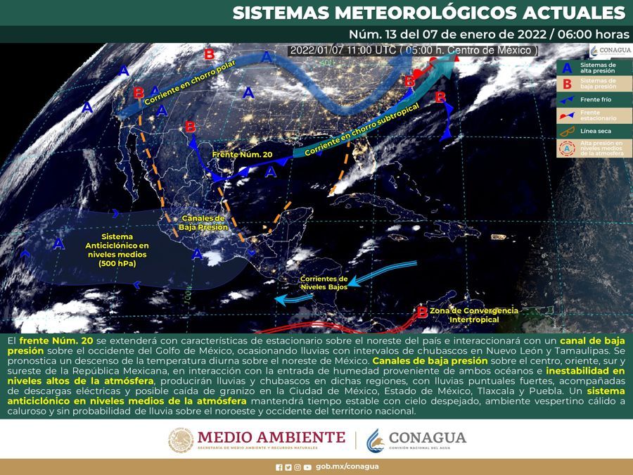 Chubascos y descargas eléctricas en Quintana Roo