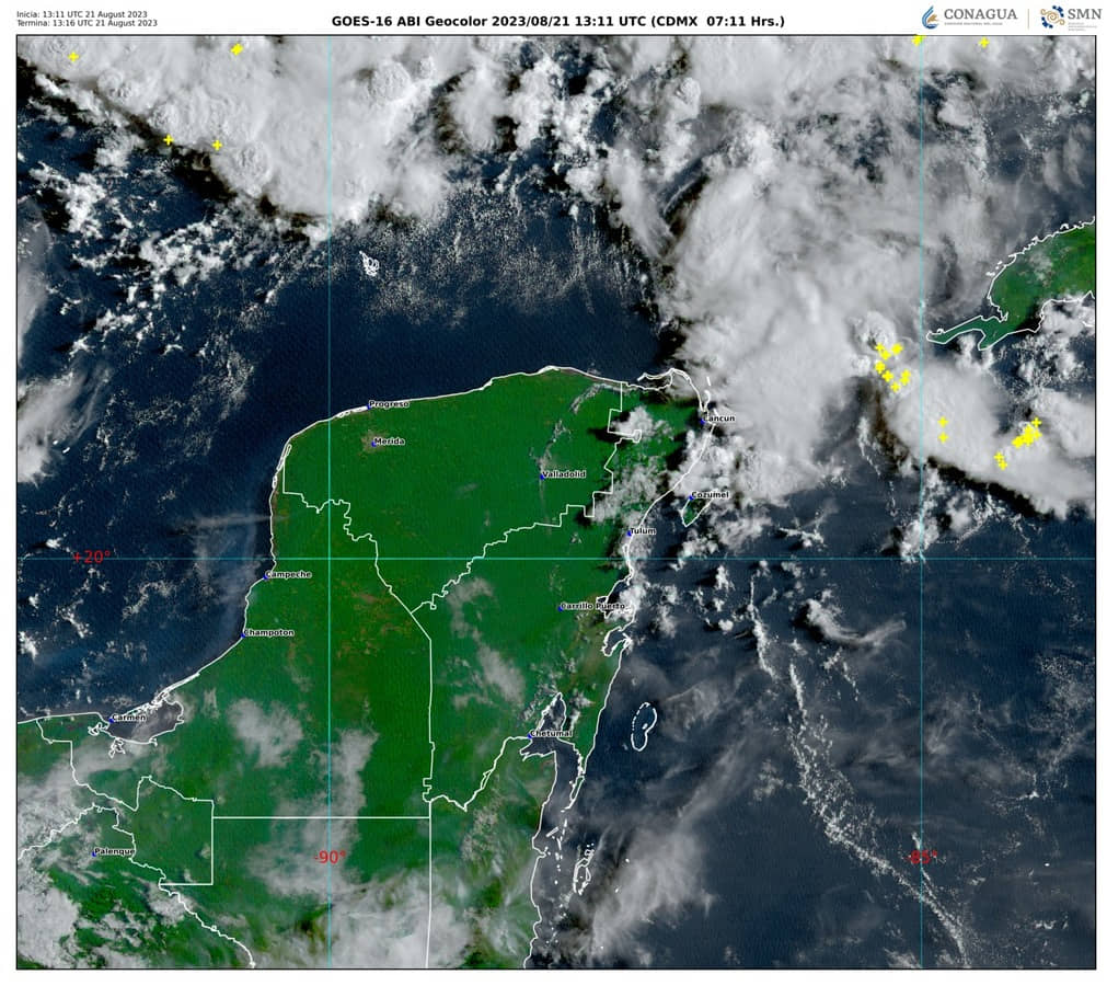 Onda tropical 24 se desplazará por el sureste del país