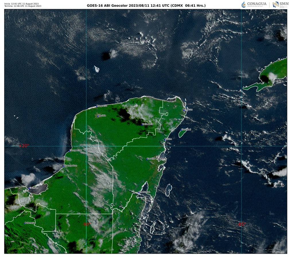 Ambiente templado en la Península de Yucatán