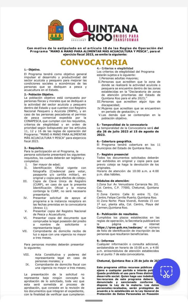 Invertirá gobierno estatal más de 6 mdp para apoyo a la acuacultura y pesca