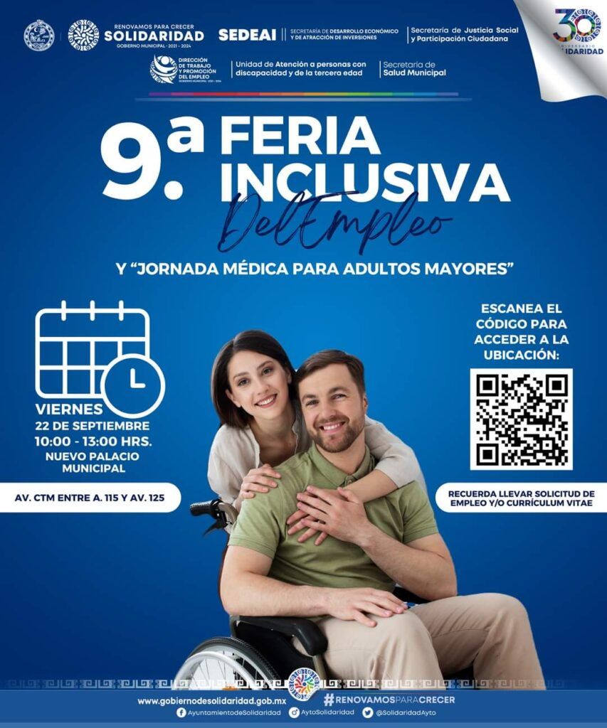 Alistan 9ª Feria Inclusiva del empleo