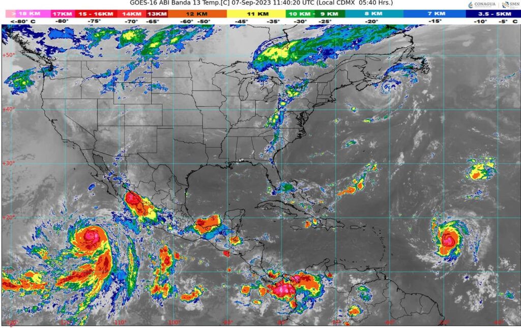 Habrá lluvias intensas en el sur este jueves