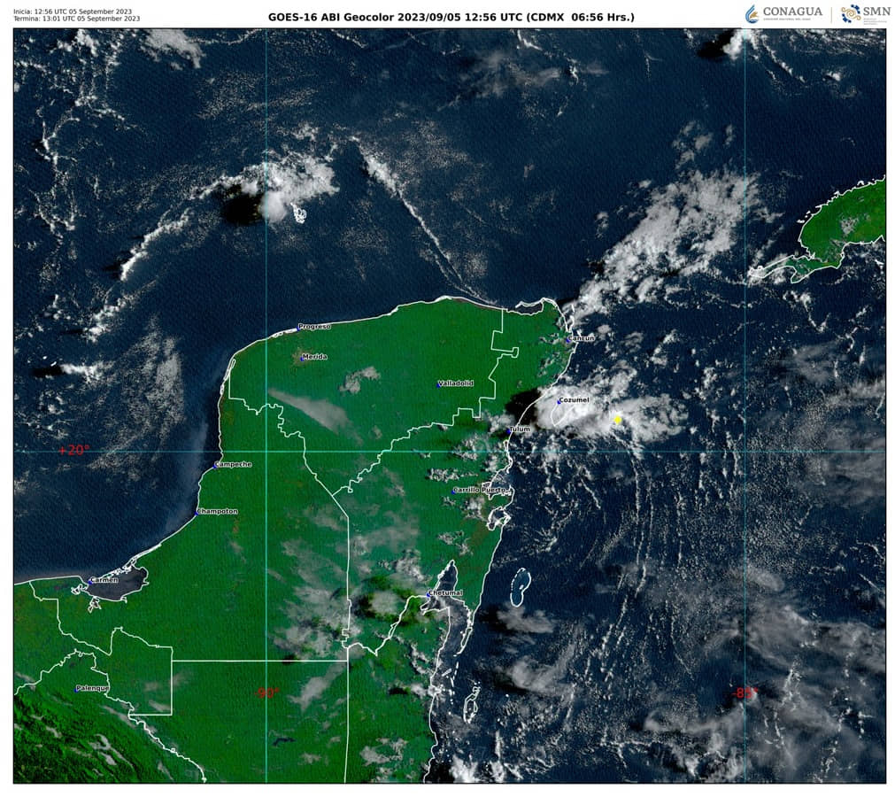 Chubascos y lluvias fuertes para hoy en Quintana Roo